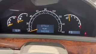 2003 MERCEDES BENZ S600 TWIN TURBO V12 COLD START ENGINE VIDEO