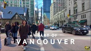 Walking tour through the heart of Vancouver 🇨🇦 from Burrard St to the iconic Canada Place 🍁