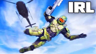 Can Master Chief Survive A Helicopter Jump?