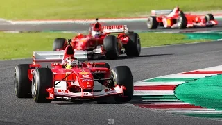 [3D Binaural Audio] Ferrari F1 Clienti at Mugello Circuit: 412 T2, F2003-GA, F2007, 333 SP