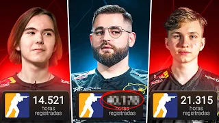 40 MIL FalleN? Descobri quantas HORAS de CS os PROPLAYERS tem (Donk e M0nesy assustam)