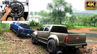 Toyota Hilux & Ford Ranger | OFFROAD CONVOY | Forza Horizon 5 | Thrustmaster T300RS gameplay