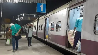 OlD EMU  katwa to Howrah  galloping local | Evening  local train | 12 coach EMU train