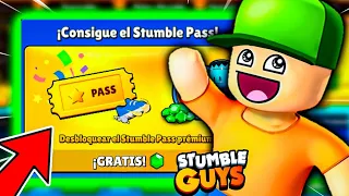 Cómo CONSEGUIR el STUMBLE PASS GRATIS!! Mejores Formas de GANAR GEMAS en STUMBLE GUYS 😱