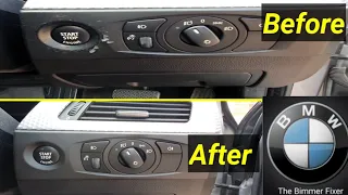 BMW 5 Series e60/e61 start button trim peeling DIY Restoration