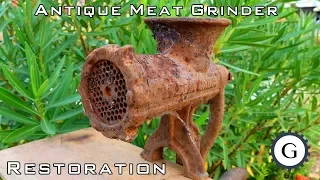Antique Meat Grinder Restoration | Very Rusty Meat Grinder