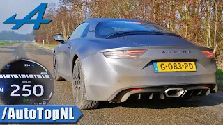 Alpine A110S 0-250km/h ACCELERATION TOP SPEED & Exhaust SOUND by AutoTopNL