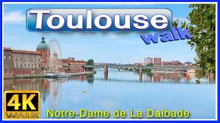【4K】WALK TOULOUSE France 4k video VIRTUAL WALK slow tv TRAVEL