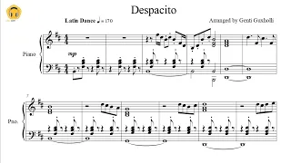 Despacito by Luis Fonsi & Daddy Yankee (Piano Solo/Sheets)