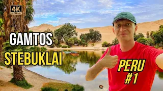 Kelionė į Peru (1). Vandenyno gyvūnų rezervatas, oazės atrakcijos, skrydis virš inkų palikimo