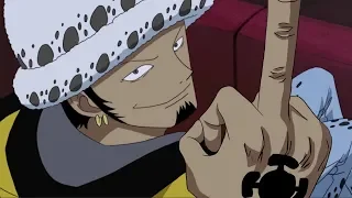 One Piece Uncensored (Law flips off Kid - Dub)