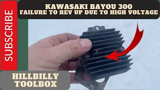 Kawasaki Bayou KLF300 - Who would have thought? Strange solution to a failure to rev up! #atv