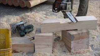 Wood processing using a chainsaw - Hanok Boaji