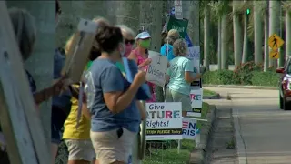 Dozens line Fort Myers streets for 'Call to Action' demonstration ahead of election