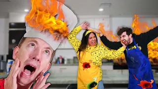 I Caught on Fire in a Cooking Challenge (Gone Wrong)