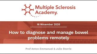 How to diagnose and manage bowel problems remotely | MS Academy