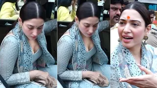 Tamanna Visits Siddhivinayak Ganapati Mandir In Mumbai | Babli Bouncer | Tamannaah Without Makeup