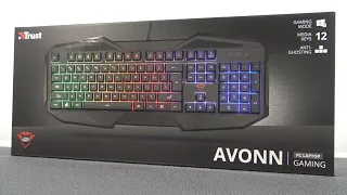 Trust GXT 830 Avonn €21,99,- Budget Gaming Keyboard