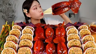 ASMR 치즈통오징어 오징어순대 오징어🐙 리얼먹방 :) Squid with cheese squid, Squid sundae MUKBANG