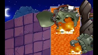 PVZ but Dr. Zomboss tried to swim in lava