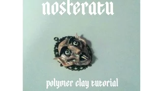 Nosferatu the Vampire.Halloween Polymer Clay Tutorial/DIY