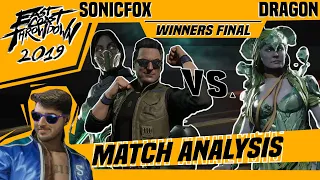 MK11 Match Analysis: ECT 2019 Top 8 WINNERS FINAL - SonicFox vs. Dragon