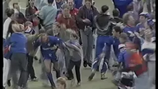 Oldham Athletic 3-2 Sheffield Wednesday at Boundary Park 1990/91