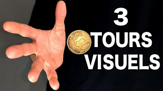 3 VISUAL COIN TRICKS (Revealed) !