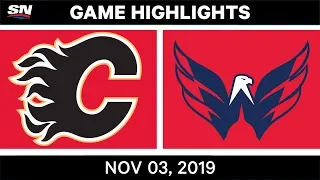 NHL Highlights | Flames vs Capitals – Nov. 3, 2019