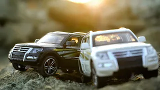 Small Cars Mitsubishi Pajero Scale Model   (4K Video UHD)