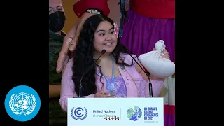 Climate Justice for Women & Girls urged by Puppet Amal & Activist Brianna at #COP26 | Climate Action