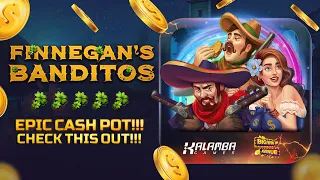 LUCKY 🍀 WILD SYMBOLS AT 🎩 FINNEGAN'S BANDITOS 🏴‍☠️ | KALAMBA GAME | 🎲 B.W. AVENUE 💰