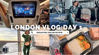 LONDON VLOG DAY 1 : SINGAPORE AIRLINE REVIEW