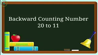 BACKWARD COUNTING 20 TO 11💐