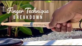 Drum Stick Technique Breakdown SLOW MOTION | Wrist & Fingers to play fast and clean Drum Rolls