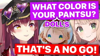 Marine Tries To Show Off Ui-mama's Doll's Pantsu (Shigure Ui & Houshou Marine / Hololive) [Eng Subs]