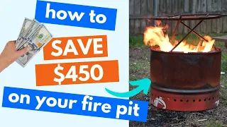 DIY Smokeless fire pit from a single barrel 🔥 (no weld!)