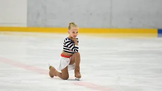Alexandra Nosenko 6-year child Russian Super Figure Skater Saint-Petersburg 2020 December