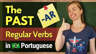 How to Conjugate -AR VERBS - PAST TENSE | Plain Portuguese, Speak like a Brazilian #plainportuguese