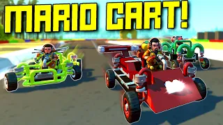 Epic Mario Kart Themed Race Course!  - Scrap Mechanic Multiplayer Monday