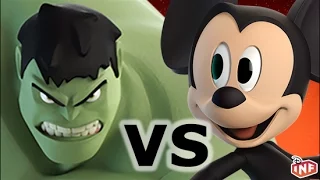 Hulk vs Mickey Mouse sarlacc pit arena fight Disney Infinity toy box