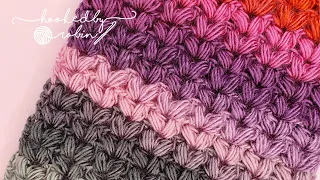 Crochet Puff V-Stitch Stitch Tutorial | ONE ROW REPEAT