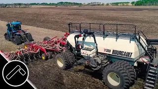 Bourgault Drill Seeding in Saskatchewan