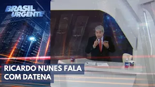 Datena conversa com Ricardo Nunes sobre greve dos ônibus