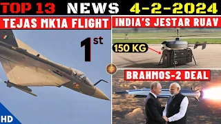 Indian Defence Updates : Tejas MK1A First Flight,Brahmos-2 Deal,Jestar RUAV,Massive Cargo Drone Army