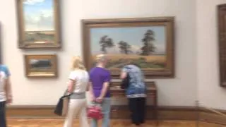 Shishkin paintings in the Tretyakov Gallery, Moscow