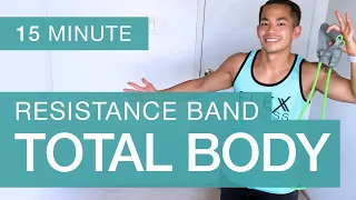 ➰ Total Body Workout with a Resistance Band | 15 Minute At Home Routine