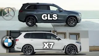 Mercedes GLS vs BMW X7, X7 vs GLS, BMW vs Mercedes