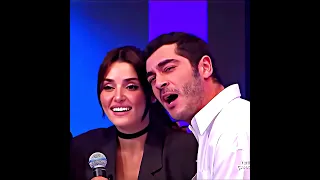 Hande Erçel & Burak Deniz in the program Çarkifelek❤️ #burakdeniz #handeerçel #bambaşkabiri #leyken