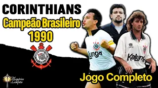 CORINTHIANS Campeão Brasileiro 1990 - SCCP 1x0 São Paulo - Jogo Completo Remaster (Ótima Qualidade)